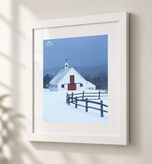 Red, White & Blue in Flat White frame with white archival mat