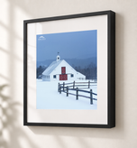 Red, White & Blue in Gallery Black frame with white archival mat