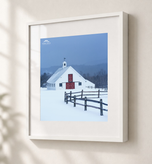 Red, White & Blue in Gallery White frame with white archival mat