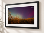 Riverhead Beach Aurora in Flat Black frame with white archival mat