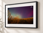 Riverhead Beach Aurora in Gallery Black frame with white archival mat
