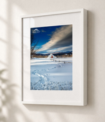 S Tracks in Gallery White frame with white archival mat