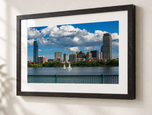 Sailor's Delight in Ebonized Oak frame with white archival mat