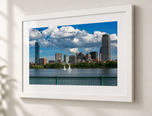 Sailor's Delight in Flat White frame with white archival mat