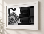 Shapes of Cambridge in Flat White frame with white archival mat