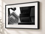 Shapes of Cambridge in Gallery Black frame with white archival mat