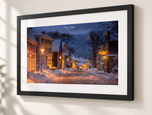 Snowed In in Flat Black frame with white archival mat