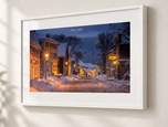 Snowed In in Gallery White frame with white archival mat