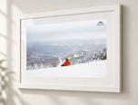 Summited in Flat White frame with white archival mat