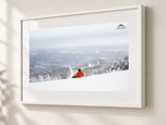Summited in Gallery White frame with white archival mat