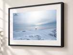 Tundra in Gallery Black frame with white archival mat