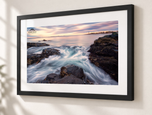 Washed Away in Flat Black frame with white archival mat