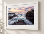 Washed Away in Flat White frame with white archival mat