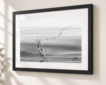 Winter Paths in Flat Black frame with white archival mat