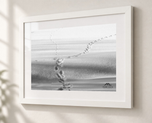 Winter Paths in Flat White frame with white archival mat