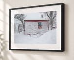 Winter Quiet in Marblehead in Gallery Black frame with white archival mat