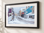 Solitude in Ebonized Oak frame with white archival mat