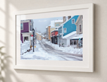 Solitude in Flat White frame with white archival mat