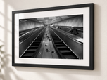 Workers Gloves in Flat Black frame with white archival mat