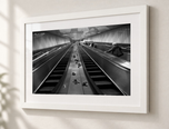Workers Gloves in Flat White frame with white archival mat