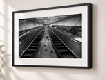 Workers Gloves in Gallery Black frame with white archival mat