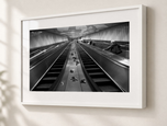 Workers Gloves in Gallery White frame with white archival mat