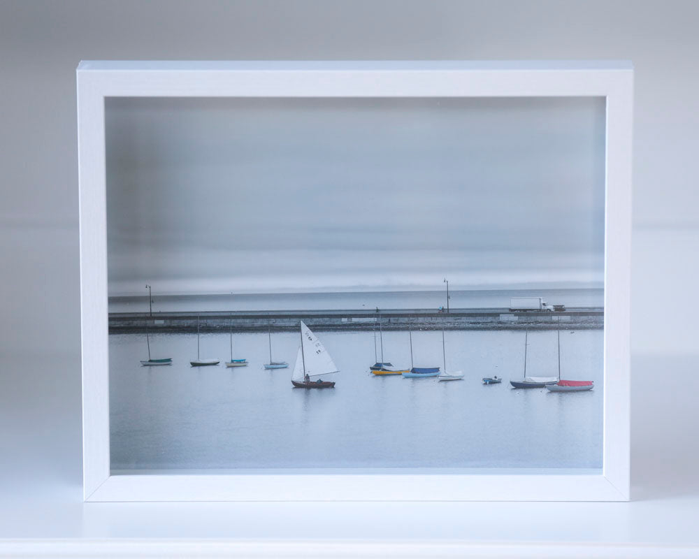 Elegant 11x14 fine art prints in shadowbox frames, perfect for pop-up gallery or stylish home decor.