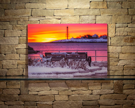 Large acrylic print featuring vibrant fine art photography, perfect for modern pop-up gallery displays.