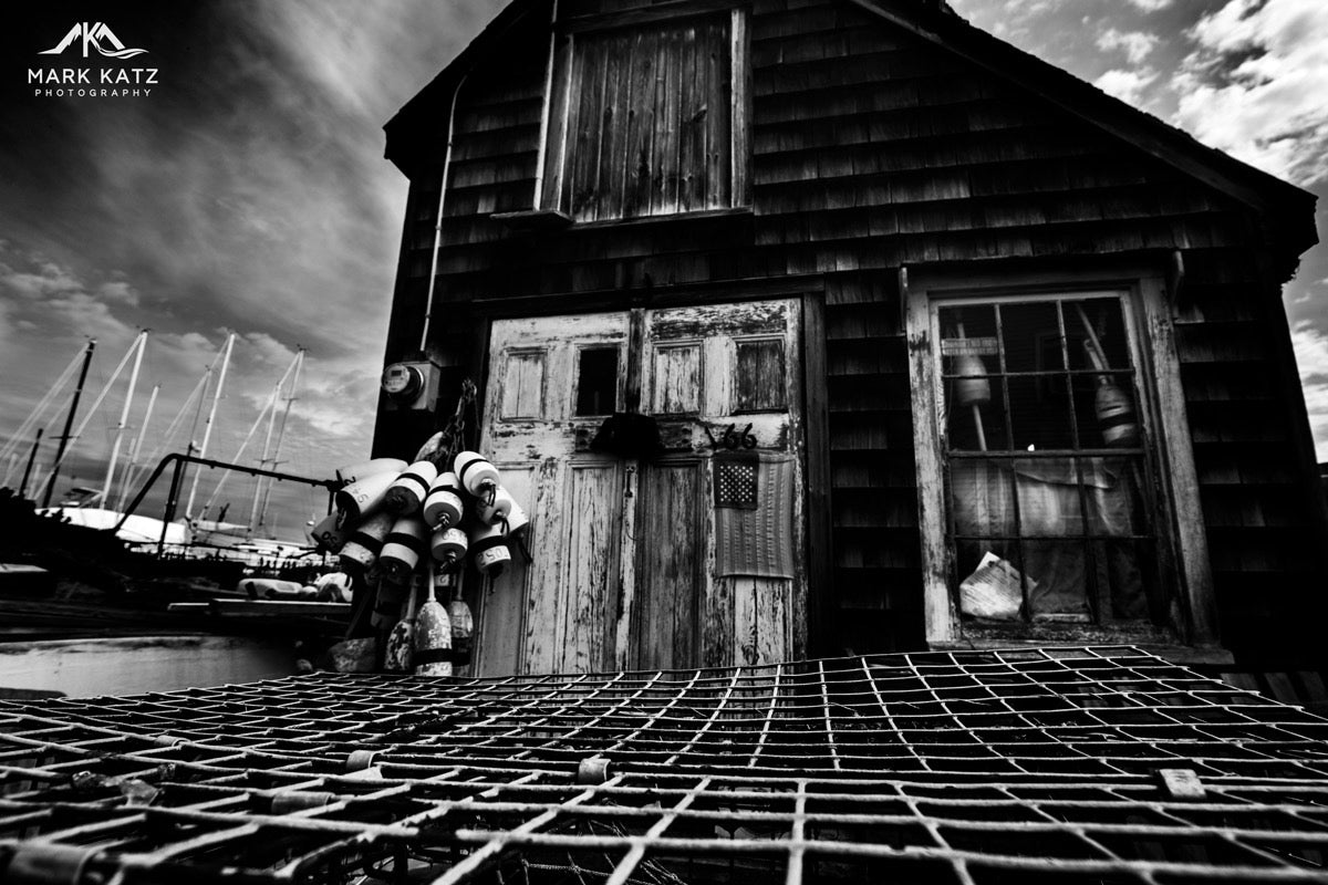 Black and white coastal photo highlighting contrast and textures, fine art photography.